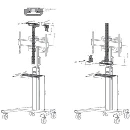 Neomounts Select AV1-825BL/Držák kamery a multimedia police pro FL50S-825BL1/nosn. 9kg/Bose ad./černý