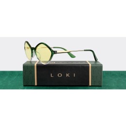 GUNNAR kancelářské/herní brýle LOKI ASGARD EDITION - MARVEL EMERALD-GOLD * jantarová skla * BLF 65 * GUNNAR focus