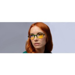 GUNNAR kancelářské/herní brýle LOKI ASGARD EDITION - MARVEL EMERALD-GOLD * jantarová skla * BLF 65 * GUNNAR focus