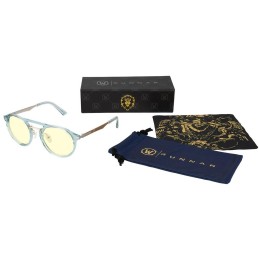 GUNNAR kancelářske/herní brýle WORLD OF WARCRAFT, ALLIANCE EDITION BLUE CRYSTAL * jantarová skla * BLF 65 * GUNNAR focus