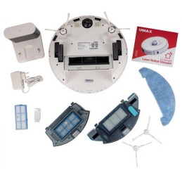 UMAX robotický vysavač U-Smart Laser Robot Vaccum/ 2v1 vysáv. a vytír./ výkon sání 2700Pa/ 5200mAh Li-Ion/ CZ app/ bílý