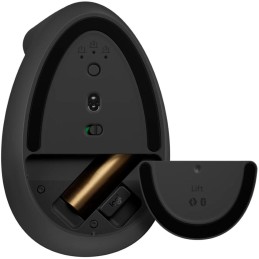 Logitech Lift Left Vertical Ergonomic Mouse - Graphite   Vertikální myš, optická, 6 tlačítek, bezdrátová, USB+Bluetooth