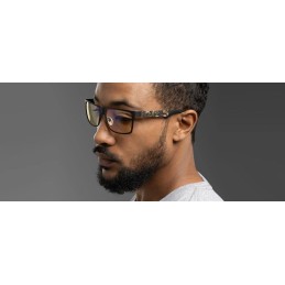 GUNNAR kancelářske/herní brýle CALL OF DUTY UAV EDITION ONYX TOPO * jantarová skla * BLF 65 * GUNNAR focus