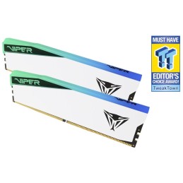 PATRIOT VIPER ELITE 5 WHITE RGB 32GB DDR5 7000MHz / DIMM / CL38 / Kit 2x 16GB