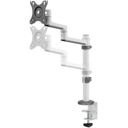 Neomounts DS60-425WH1 /Držák displeje/na stůl/17-27"/svorka+průchodka/3čepy/VESA 100X100/nosn.8kg/1 displej/bílý