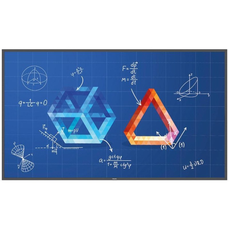 PHILIPS displej 75" 75BDL3652T/00/ T-Line/ IPS/ 4K UHD/20 bodů/ 9ms/ 500 000:1/ HDMI, DVI,DP, RS232, RJ45, USB