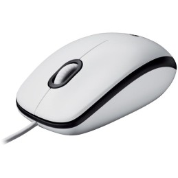 Logitech myš M100/ optická/ USB/ 2 tlačítka/ bílá/ 1000dpi