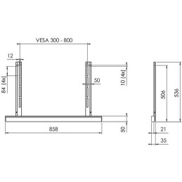 Vogels Adaptér pro montáž příslušenství na elektrické lifty RISE černý