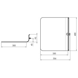 Vogels Polička pro laptop na elektrické stojany RISE černá
