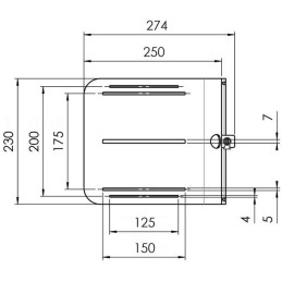 Vogels Držák videokonferenční kamery na elektrické stojany RISE černý