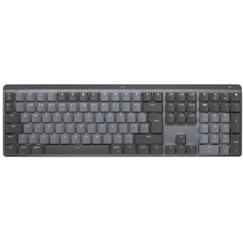 Logitech klávesnice MX Mechanical US - tactile/ bezdrátová/ Bluetooth/ USB-C/ US layout/ grafitová