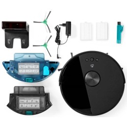 NEDIS robotický vysavač/ laserová navigace/ Wi-Fi/ kapacita sběrné nádrže 0,6 l/ provozní doba 120 min/ Android/ iOS