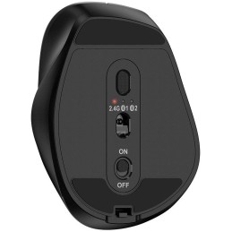GENIUS Ergo 9000S Black/ duální Bluetooth + 2,4GHz/ 2400 dpi/ bezdrátová/ tichá/ černá