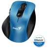 GENIUS Ergo 9000S Blau/ Dual Bluetooth + 2,4 GHz/ 2400 dpi/ kabellos/ leise/ blau