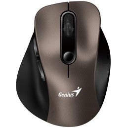 GENIUS Ergo 9000S Champagne Titanium/ duální Bluetooth + 2,4GHz/ 2400 dpi/ bezdrátová/ tichá/ titanová