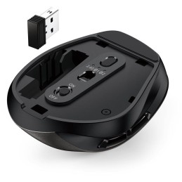 GENIUS Ergo 9000S Champagne Titanium/ duální Bluetooth + 2,4GHz/ 2400 dpi/ bezdrátová/ tichá/ titanová