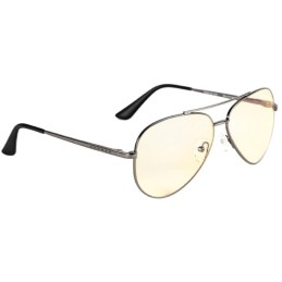 GUNNAR kancelářske/herní brýle MAVERICK GUNMETAL * jantárová skla * BLF 65 *  NATURAL focus