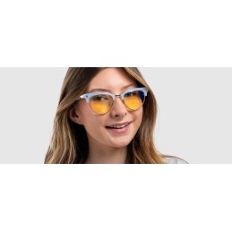 GUNNAR kancelářske/herní brýle CALIFORNIA DREAMIN' BEACH BLUE * jantárová skla * BLF 65 * GUNNAR focus