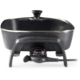 NEDIS elektrická pánev na smažení/ průměr 40 cm/ silné tělo z litého hliníku/ černá