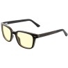 GUNNAR Büro-/Gamingbrille MUIR EBONY * bernsteinfarbene Gläser * BLF 65 * GUNNAR Fokus