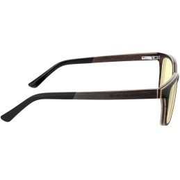 GUNNAR kancelářske/herní brýle MUIR EBONY * jantárová skla * BLF 65 * GUNNAR focus