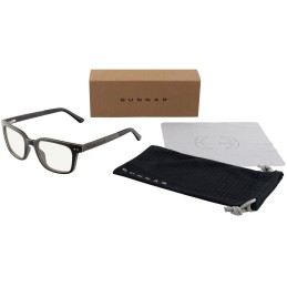 GUNNAR kancelářske/herní brýle MUIR EBONY * čírá PRO skla * BLF20 * GUNNAR focus