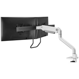 Neomounts DS75S-950WH2/Držák displeje/na stůl/17-27"/svorka+průch./VESA 100X100/nosn.2x8kg/plyn.píst/2 dis