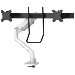 Neomounts DS75S-950WH2/Držák displeje/na stůl/17-27"/svorka+průch./VESA 100X100/nosn.2x8kg/plyn.píst/2 dis