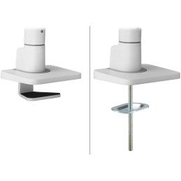 Neomounts DS75S-950WH2/Držák displeje/na stůl/17-27"/svorka+průch./VESA 100X100/nosn.2x8kg/plyn.píst/2 dis