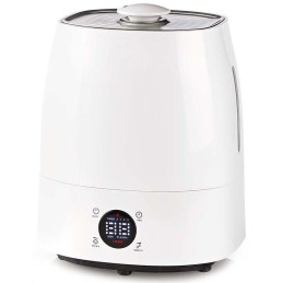 NEDIS zvlhčovač vzduchu/ spotřeba 110 W/ s chladnou a teplou mlhou/ objem 5,5 l/ vlhkoměr/ časovač/ až do: 50 m2/ bílo-š