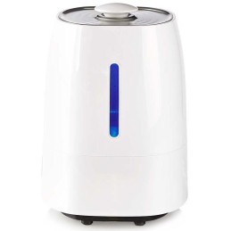 NEDIS zvlhčovač vzduchu/ spotřeba 110 W/ s chladnou a teplou mlhou/ objem 5,5 l/ vlhkoměr/ časovač/ až do: 50 m2/ bílo-š