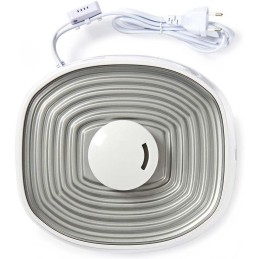 NEDIS zvlhčovač vzduchu/ spotřeba 110 W/ s chladnou a teplou mlhou/ objem 5,5 l/ vlhkoměr/ časovač/ až do: 50 m2/ bílo-š