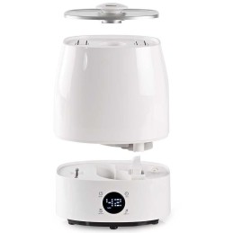NEDIS zvlhčovač vzduchu/ spotřeba 110 W/ s chladnou a teplou mlhou/ objem 5,5 l/ vlhkoměr/ časovač/ až do: 50 m2/ bílo-š