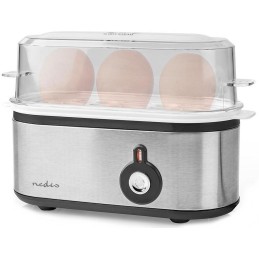 NEDIS vařič vajec/ pro 3 vejce/ odměrka/ hliník/ černý