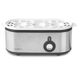 NEDIS vařič vajec/ pro 3 vejce/ odměrka/ hliník/ černý