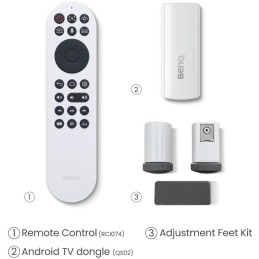 BenQ X3100i 4K UHD/ DLP projektor/ 3300ANSI/ 600000:1/ Wi-Fi/ BT/ 2xHDMI/ USB-C/ QS02 modul/ Android TV