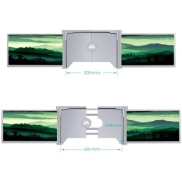 MISURA přenosné LCD monitory 14" 3M1400S1 pro notebooky o rozměru 14" až 18", jednokabelové řešení