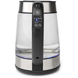 NEDIS rychlovarná konvice KAWK320EGS/ objem 1,7 l/ otáčení o 360°/ spotřeba 2200 W/ sklo/ transparentní