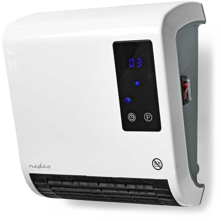 NEDIS koupelnový ohřívač/ spotřeba 2000 W/ nastavitelný termostat/ 2 tepelné režimy/ IP22/ dálkové ovládání/ bílý