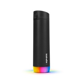 HidrateSpark – nerezová chytrá lahev s brčkem, 620 ml, Bluetooth tracker, nerezová