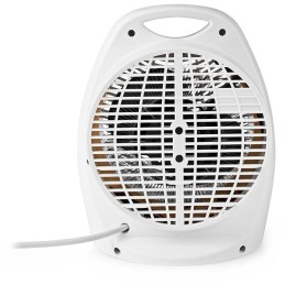 NEDIS horkovzdušný ventilátor/ termostat/ spotřeba 2000 W/ 2 tepelné režimy/ ochrana proti převrácení/ bílý