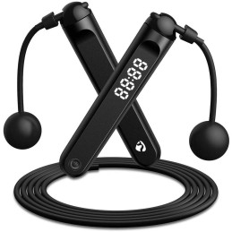 NEDIS chytré švihadlo/ venkovní i vnitřní využití/ BT/ LED Displej/ bezdrátové koule/ taška se stahovací šňůrkou/ 3 m