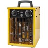 NEDIS průmyslový horkovzdušný ventilátor/ termostat/ spotřeba 2000 W/ 2 nastavení teploty/ IP24/ integ. úchyty/ žlutý