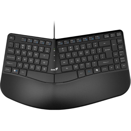 GENIUS Ergo KB-700/ Drátová/ Copilot/ ergonomická/ předložka/ USB/ CZ+SK layout