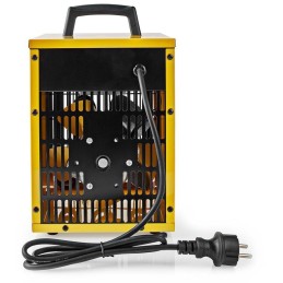 NEDIS průmyslový horkovzdušný ventilátor/ termostat/ spotřeba 2000 W/ 2 nastavení teploty/ IP24/ integ. úchyty/ žlutý