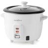 NEDIS rice cooker/ consumption 300 W/ volume 0.6 L/ non-stick surfaces/ removable bowl/ automatic shut-off/ white