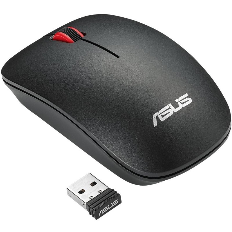 ASUS WT300/ Cestovní/ Optická/ 1 600DPI/ Bezdrátová USB/ Černá-červená