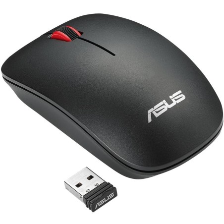 ASUS WT300/ Cestovní/ Optická/ 1 600DPI/ Bezdrátová USB/ Černá-červená
