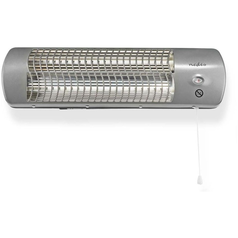 NEDIS koupelnový ohřívač/ spotřeba 1200 W/ nastavitelný termostat/ 2 tepelné Rrežimy/ X4/ šedý
