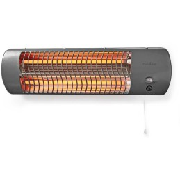 NEDIS koupelnový ohřívač/ spotřeba 1200 W/ nastavitelný termostat/ 2 tepelné Rrežimy/ X4/ šedý